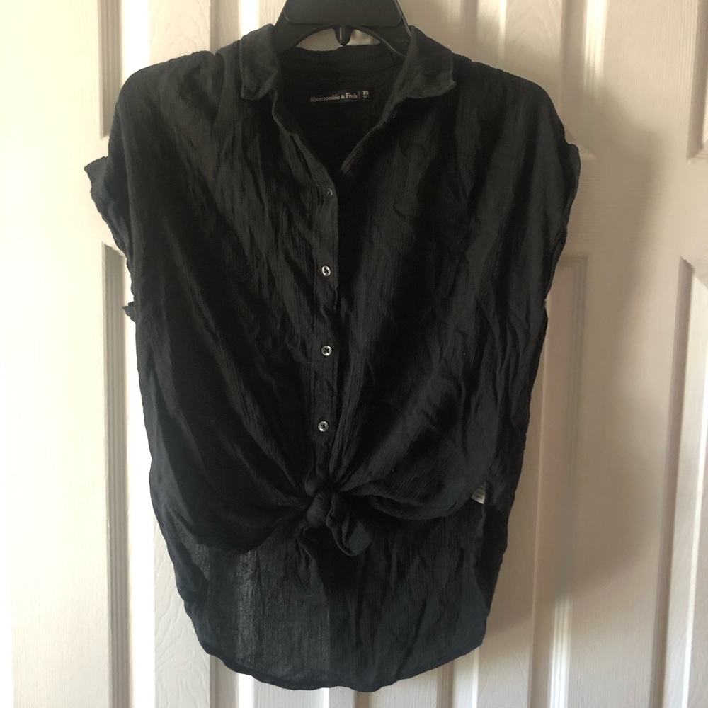 Abercrombie & Fitch black blouse size XS